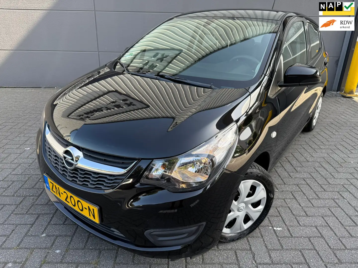 Opel Karl 1.0 ecoFLEX *AIRCO*APK*NAP*CRUISE*ELKT-RAAM*Blueto Zwart - 1