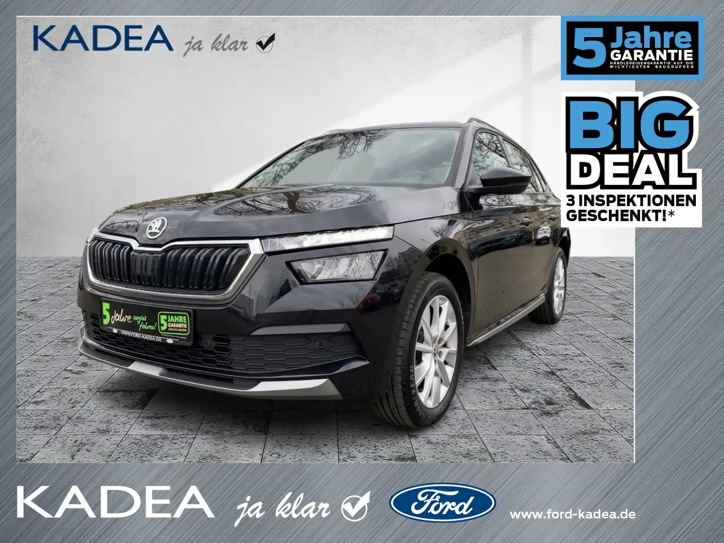 Skoda Kamiq TSI Style LED Navi PDC KlimaAT Tempomat Schwarz - 1