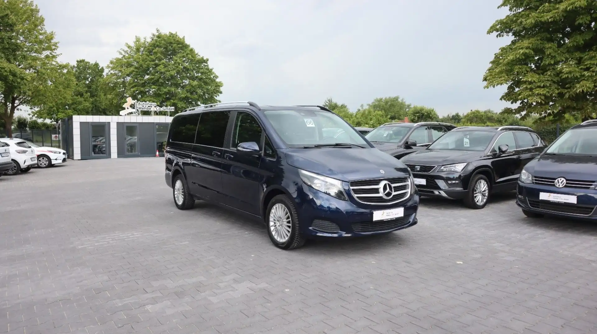 Mercedes-Benz V 220 BT EDITION Extralang Spur TotW. Kamera AHK Albastru - 1