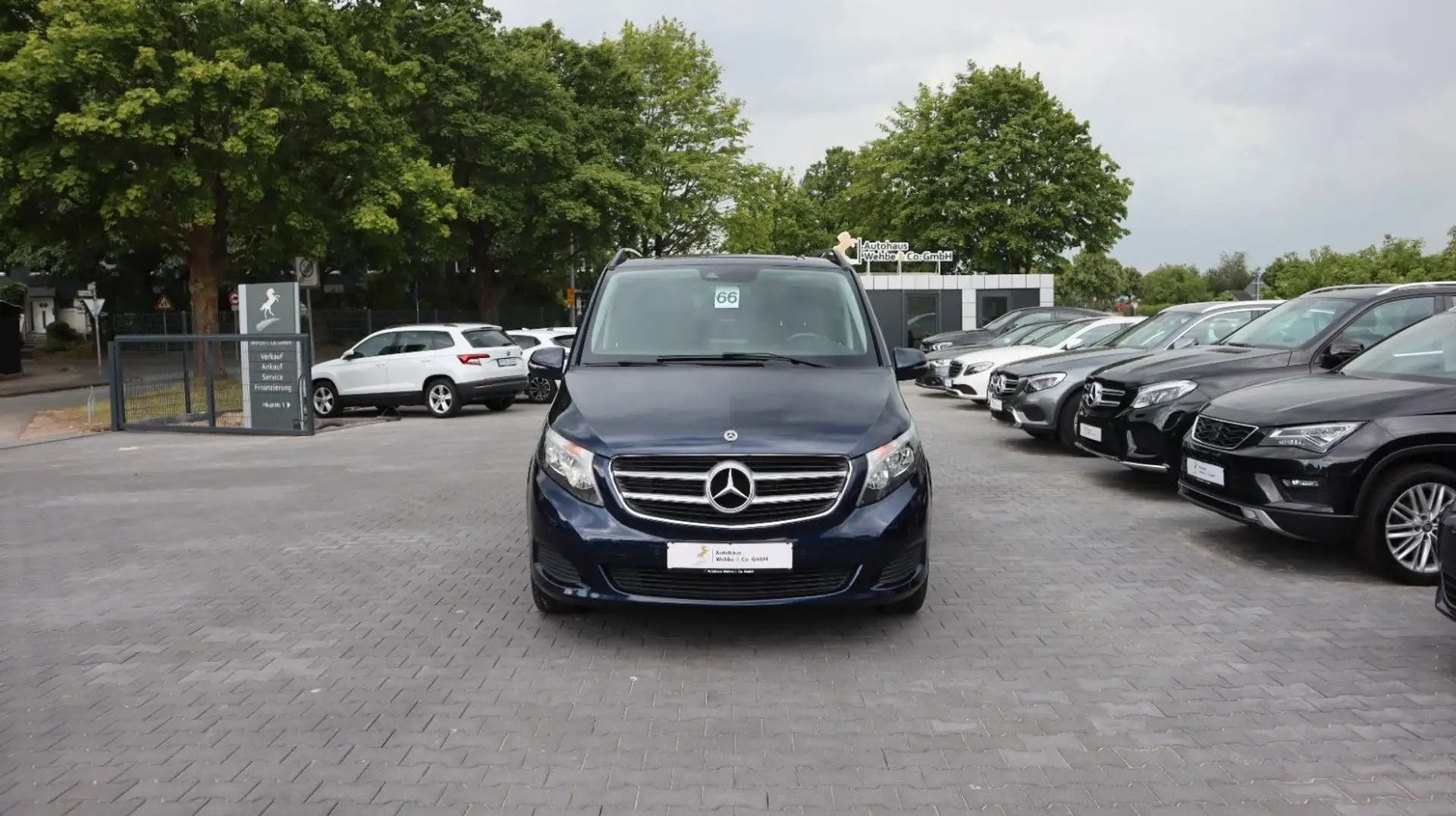 Mercedes-Benz V 220 BT EDITION Extralang Spur TotW. Kamera AHK Albastru - 2