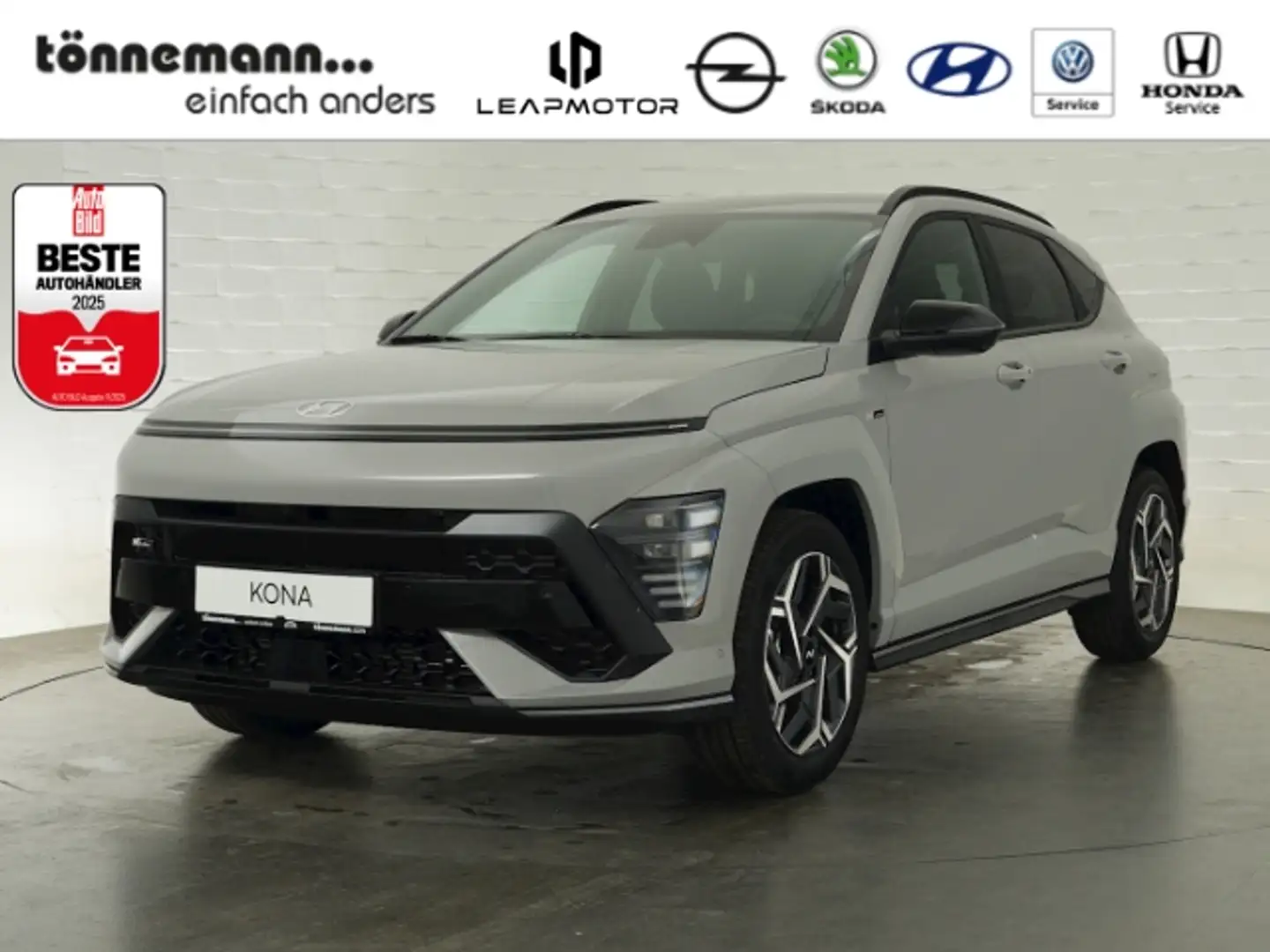 Hyundai KONA T-GDI N-LINE DCT+VOLL LED+NAVI+360 GRAD KAMERA+SIT Gris - 1