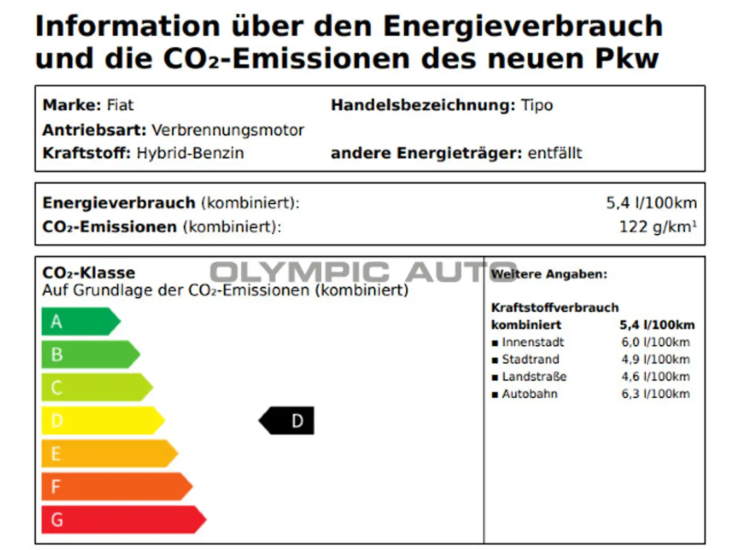Fiat Tipo 1.5 Hybrid 5-Türer KAMERA KLIMA-AT Schwarz - 2