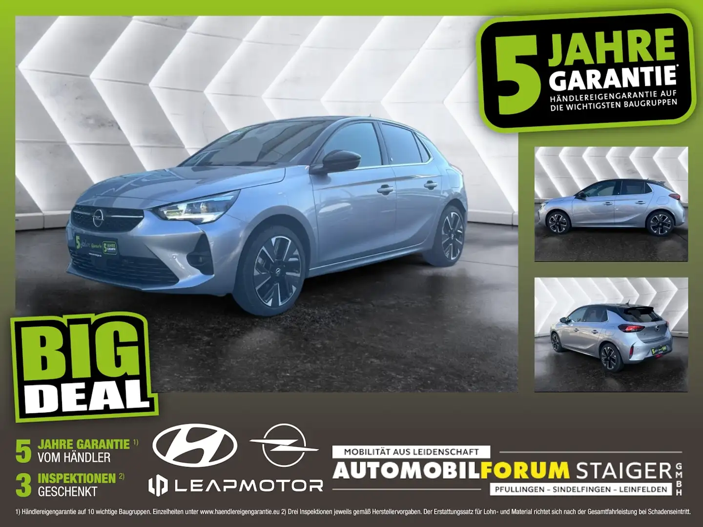 Opel Corsa F e Ultimate 5 Jahre Garantie 3 x Inspek. Gris - 1
