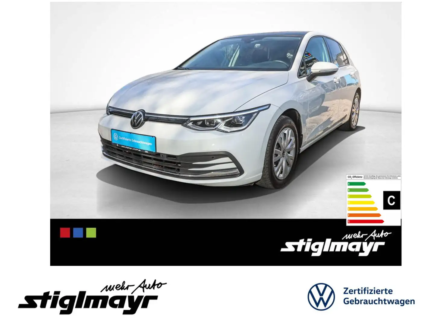 Volkswagen Golf VIII ACTIVE 2.0 TDI AHK+LED+NAVI+PANO+KAM Weiß - 1