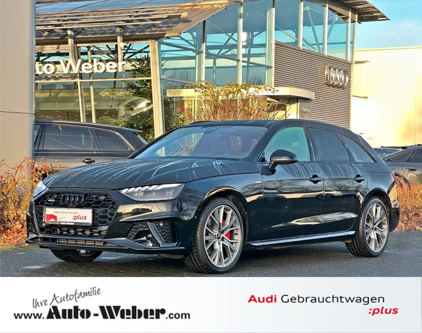 Audi A4 Avant 40TFSI q comp S LINE BLACK PANO AHK B&O Schwarz - 1