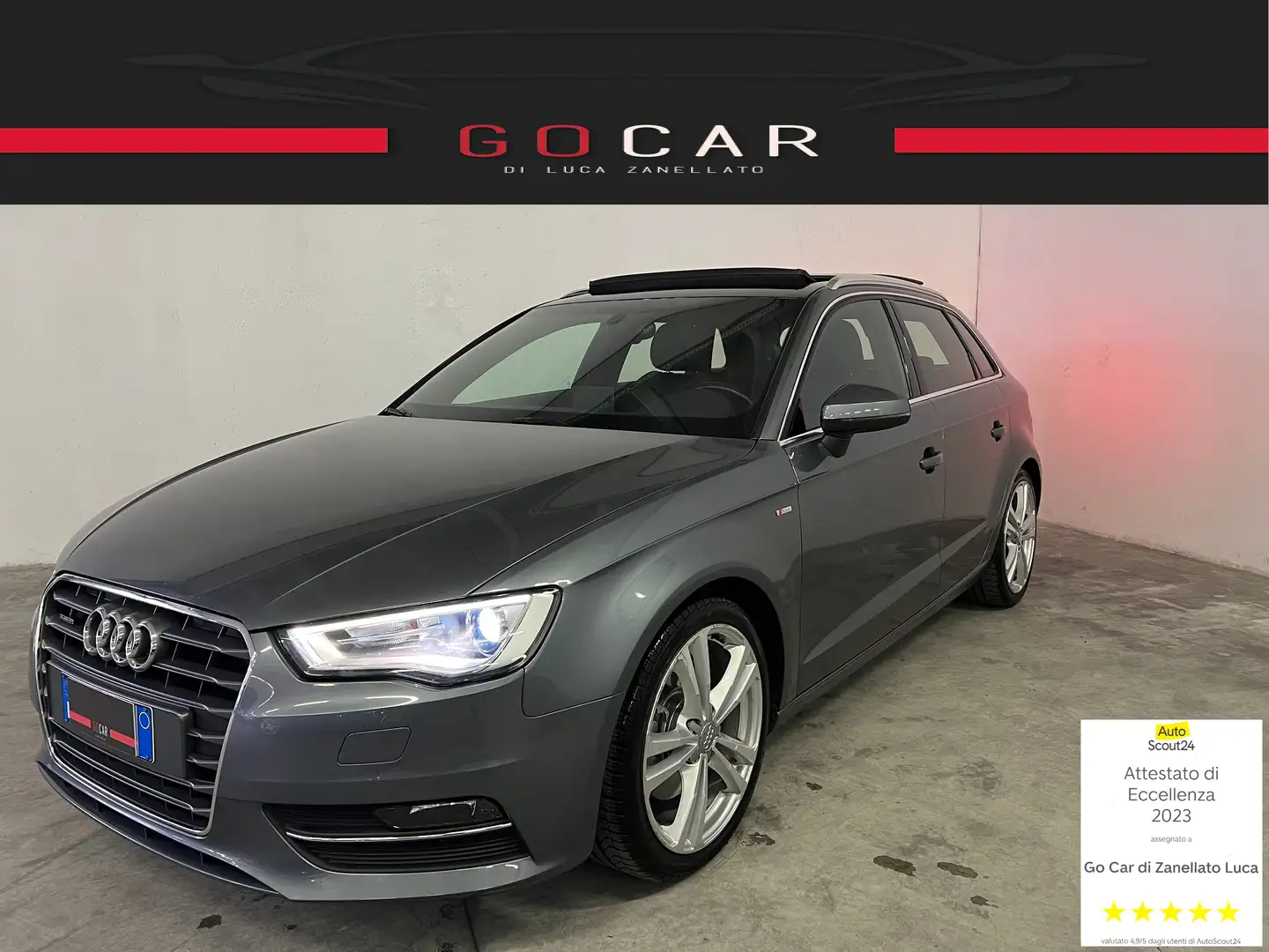 Audi A3 Spb 1.8 Tfsi Sline Edition Quattro S-Tronic Grigio - 1