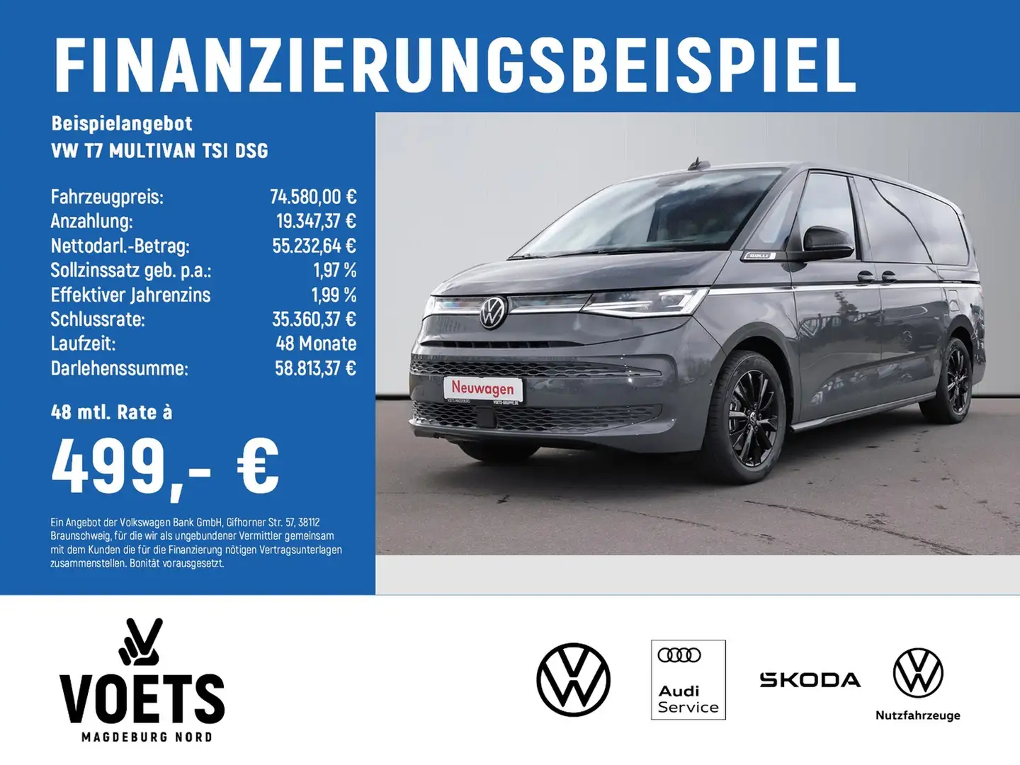 Volkswagen T7 Multivan TSI DSG STYLE+LÜ+LED+NAVI+AZV Grau - 2