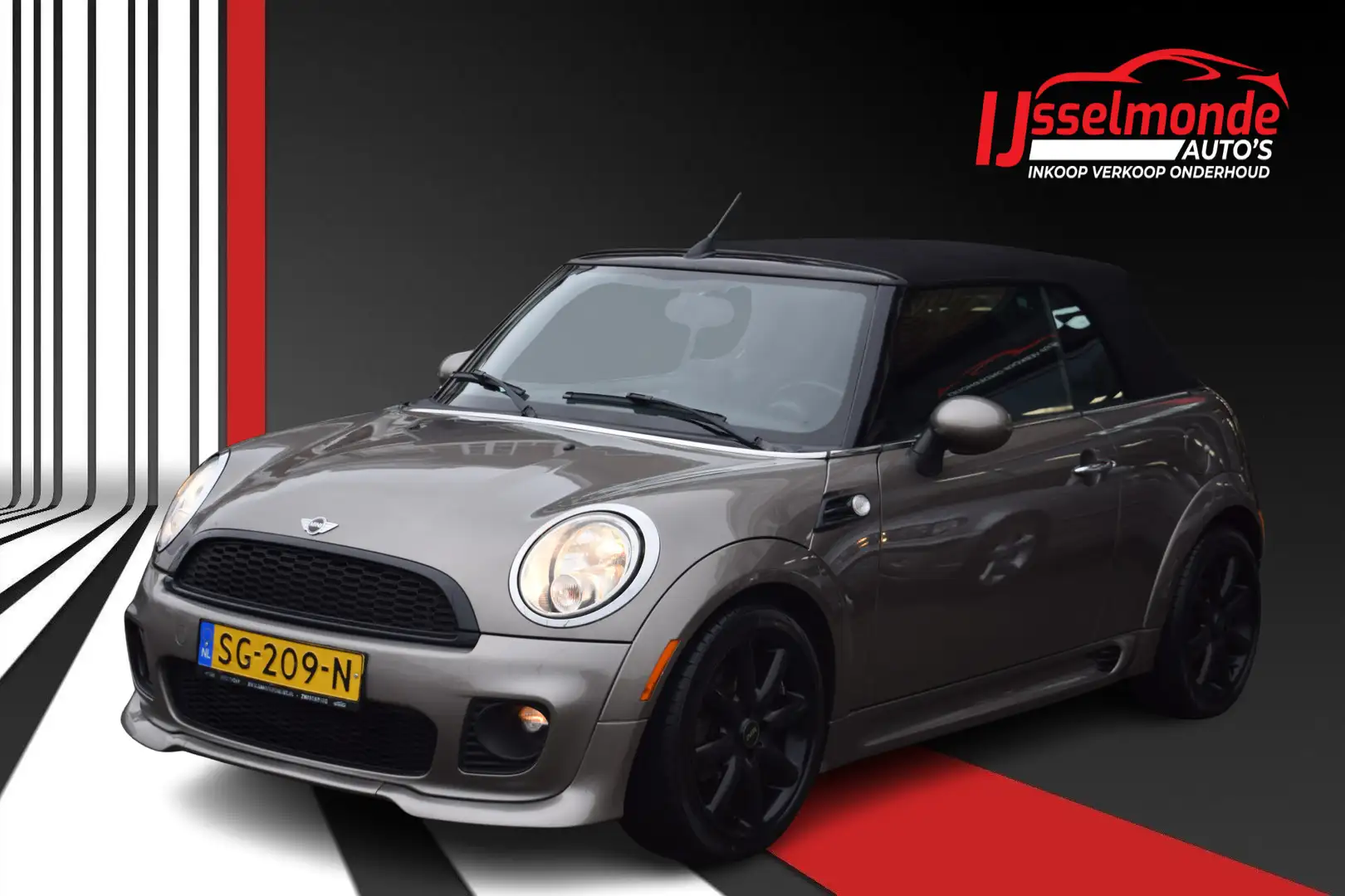 MINI John Cooper Works Cabrio Mini 1.6 Uitvoering Airco PDC Apple Carplay Grau - 1