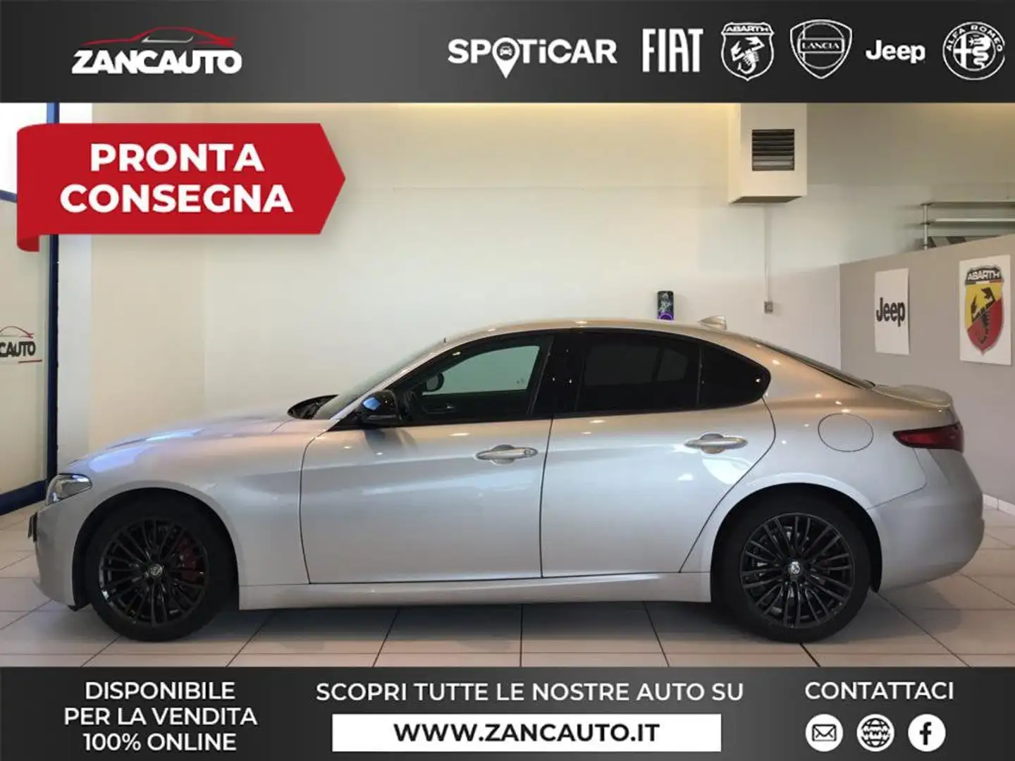 Alfa Romeo Giulia Giulia 2.2 Turbodiesel 190 CV AT8 Super MY20 Gris - 1