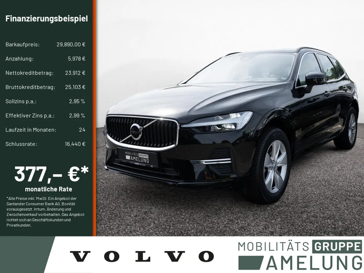 Volvo XC60 B4 B Core 2WD PDC NAVI LED KAMERA FACEL. Zwart - 1