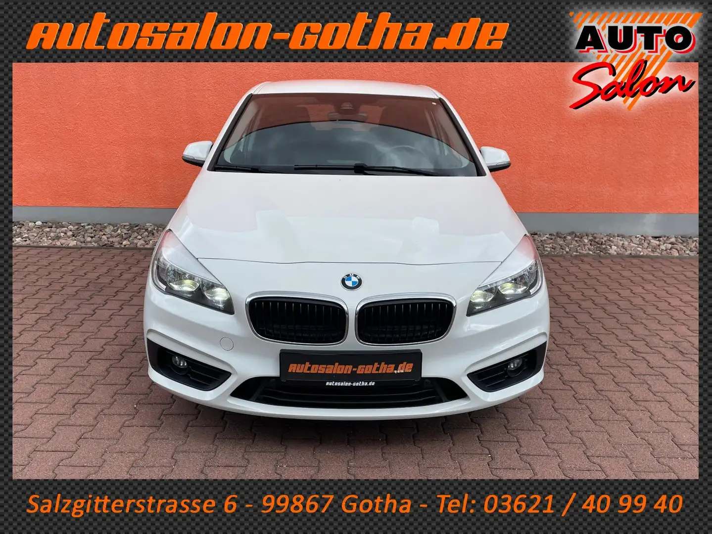 BMW 220 i Active Tourer Advantage Sitzhzg+Autom+PDC Blanc - 2