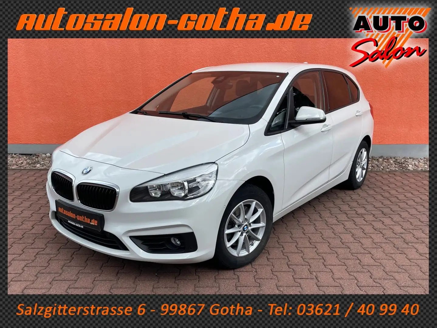 BMW 220 i Active Tourer Advantage Sitzhzg+Autom+PDC Blanc - 1