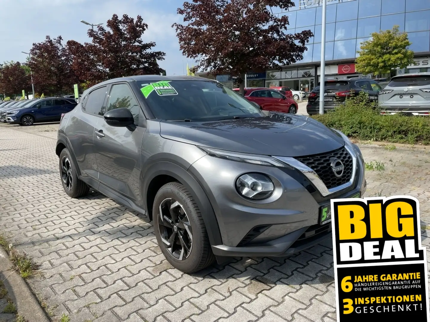 Nissan Juke 1.0 DIG-T N-Style LED/Teilleder/DAB/LM Grijs - 1
