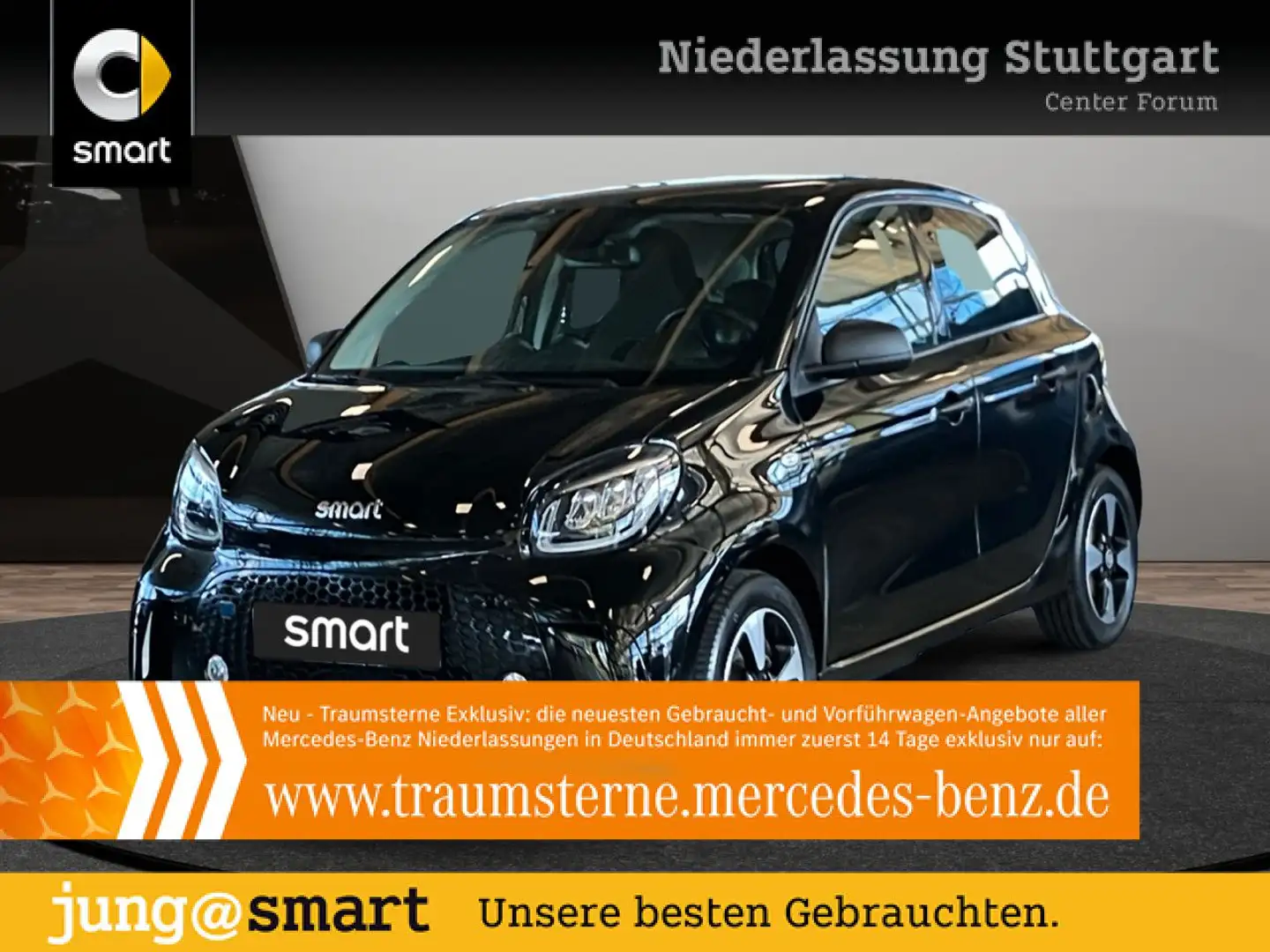 smart forFour EQ 60kWed passion SHZ Pano PDC+Kamera Schwarz - 1