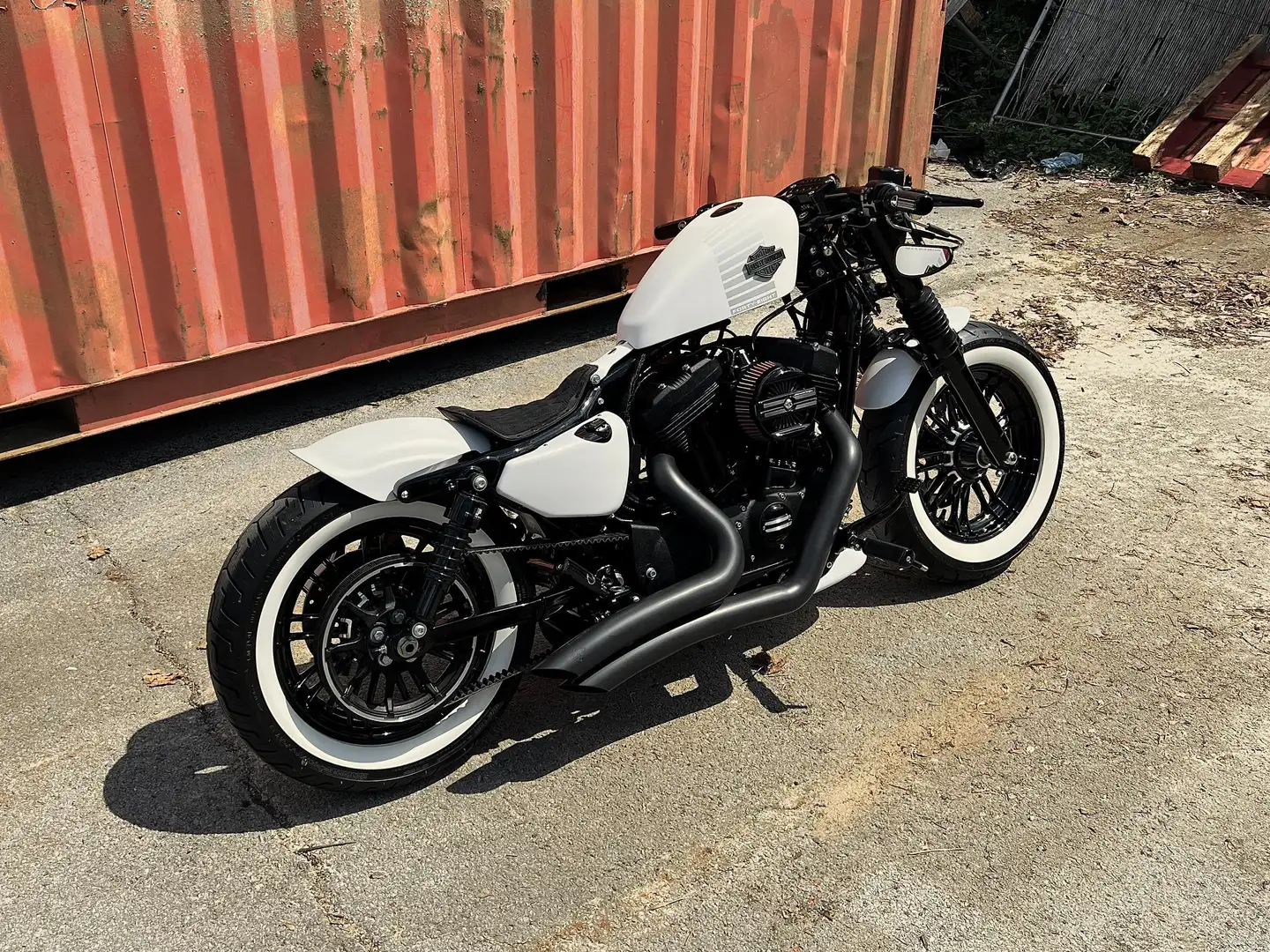 Harley-Davidson Sportster 1200 Forty Eight Blanche Bobber Unique Neuve RARE White - 1