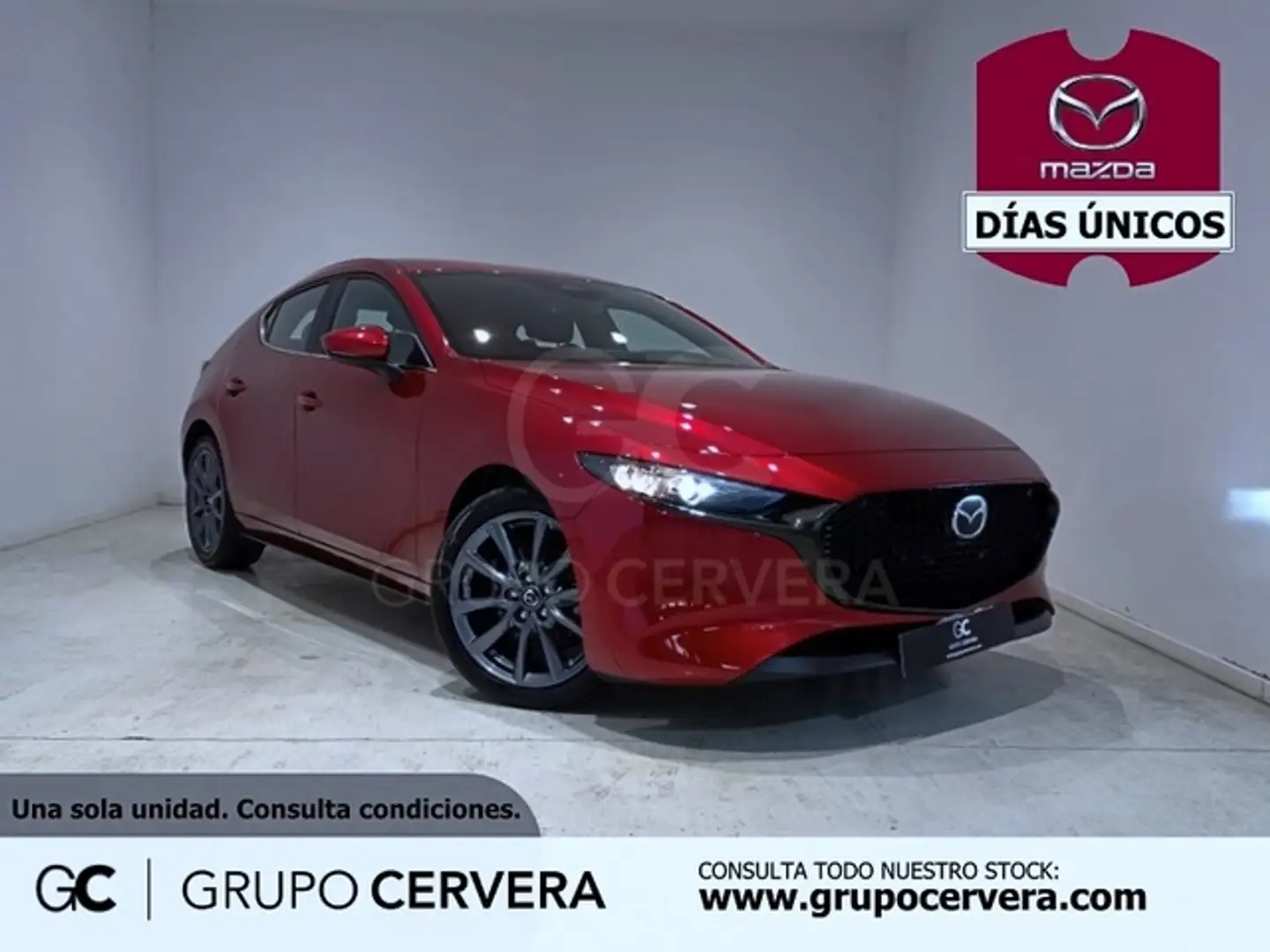 Mazda 3 2.5 e-Skyactiv-G Centre-line 103kW Rojo - 1