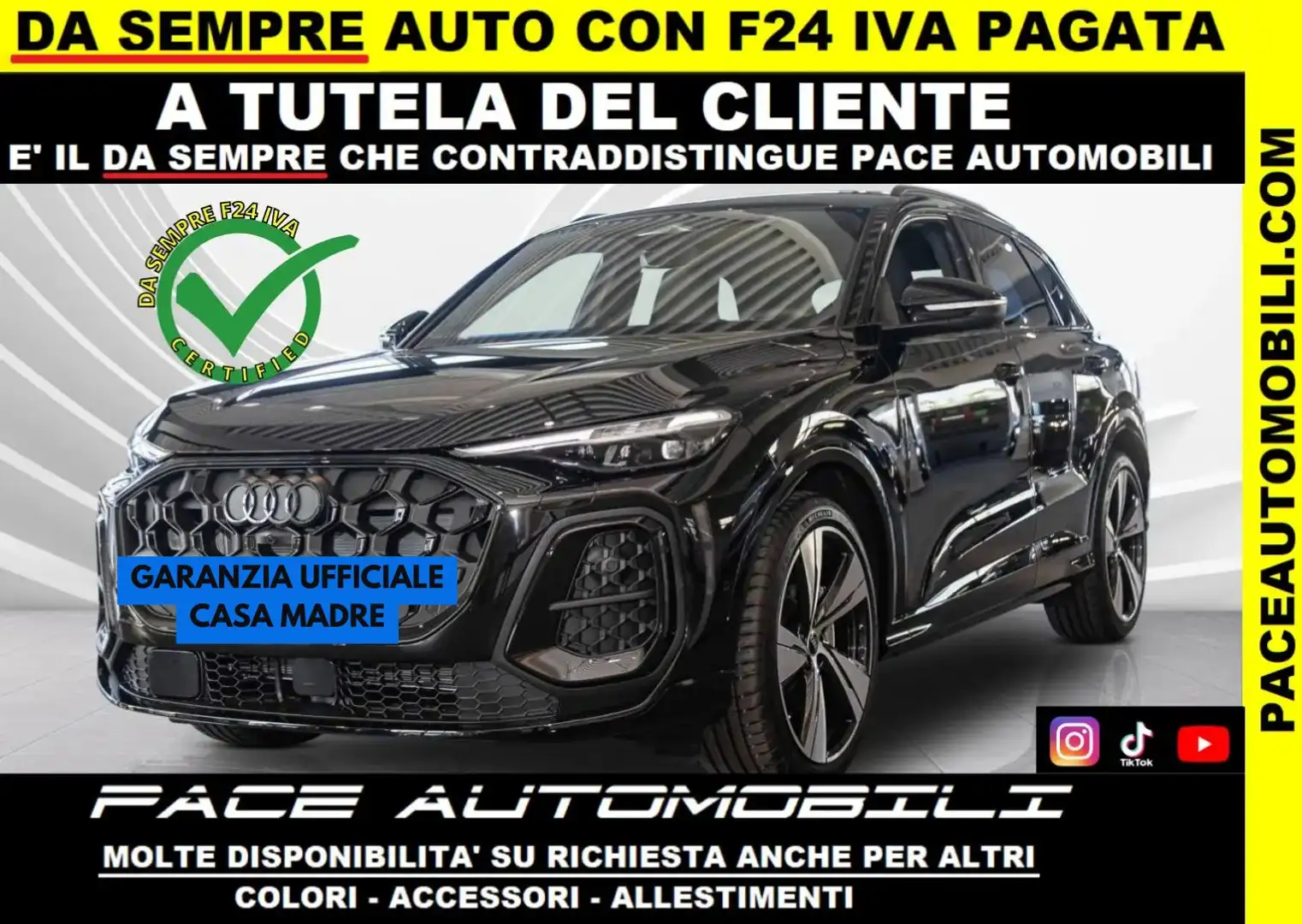 Audi Q5 40D SLINE S LINE S-LINE 21"PELLE Q4 TETTO BLACK Nero - 1