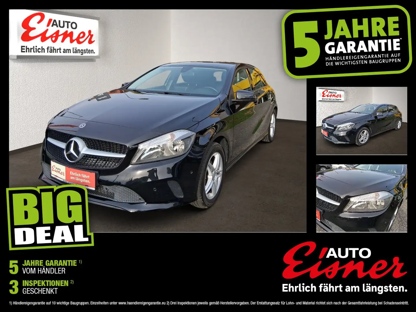 Mercedes-Benz A 160 d CDI Facelift KeyLess Navi PDC ParkAss Schwarz - 1