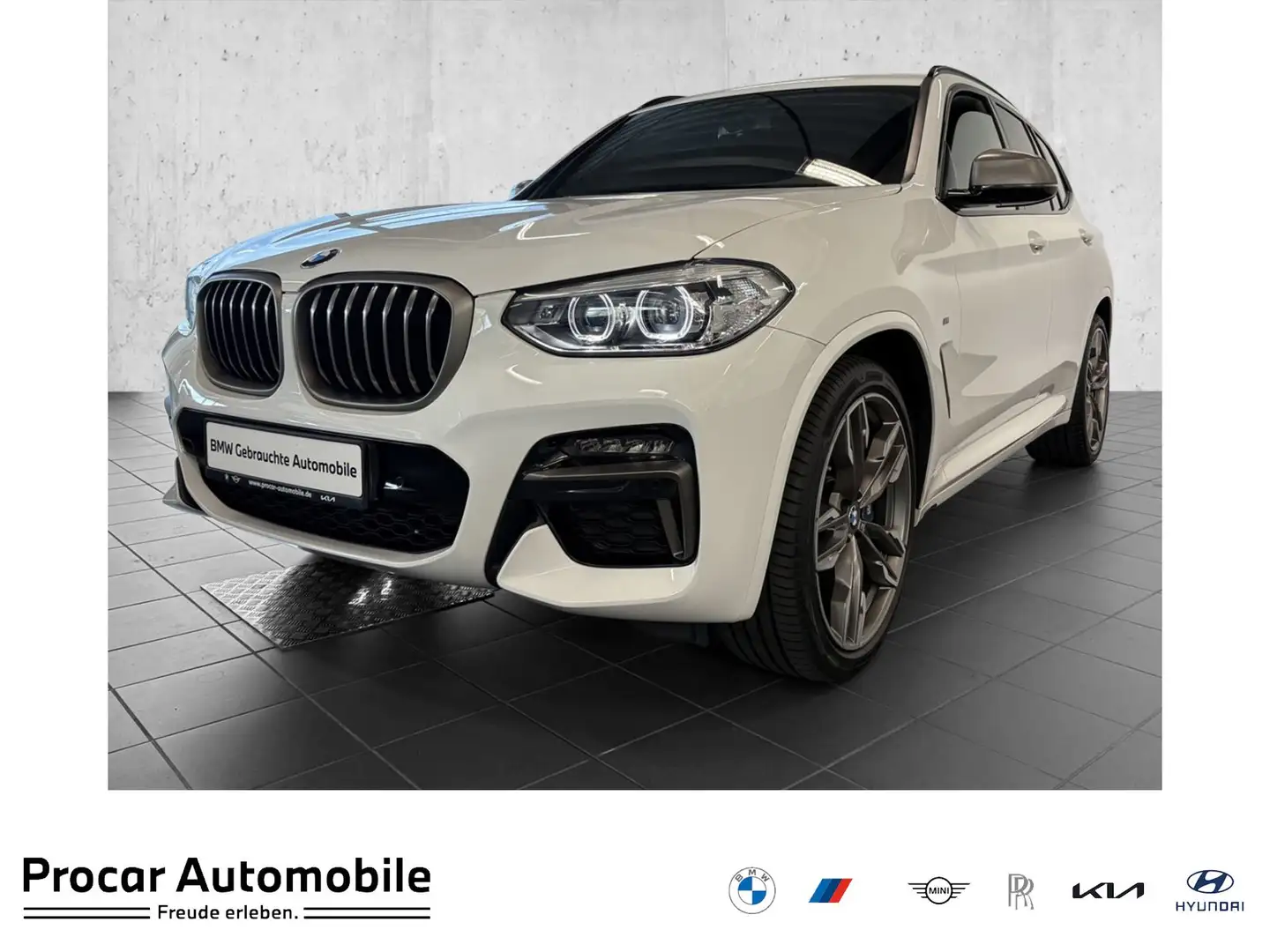 BMW X3 M 40d M Sport HUD NAVI Standh. LED PDC V+H LM Weiß - 1