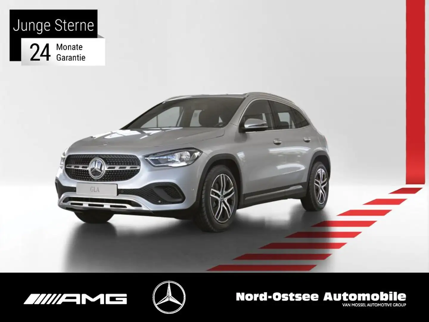 Mercedes-Benz GLA 180 PROGRESSIVE NAVI PDC TEMPOMAT SITZH. Silber - 1