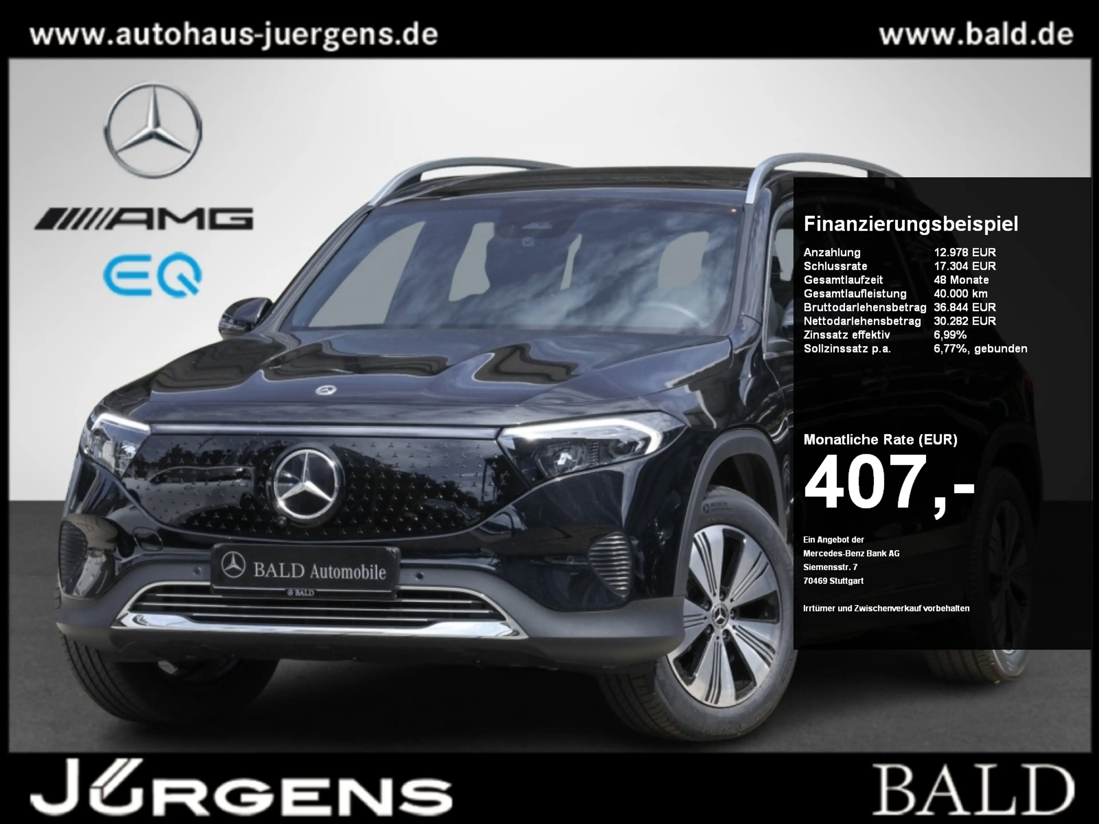 Mercedes-Benz EQB 350 4M Progressive/Pano/AHK/Burm/360/Ambi/18