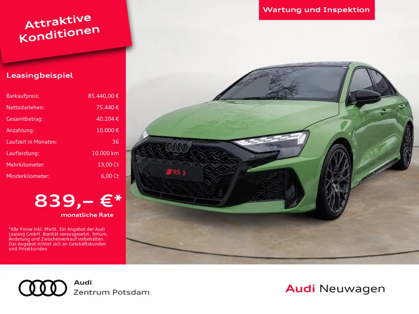 Audi RS3 Grün - 1