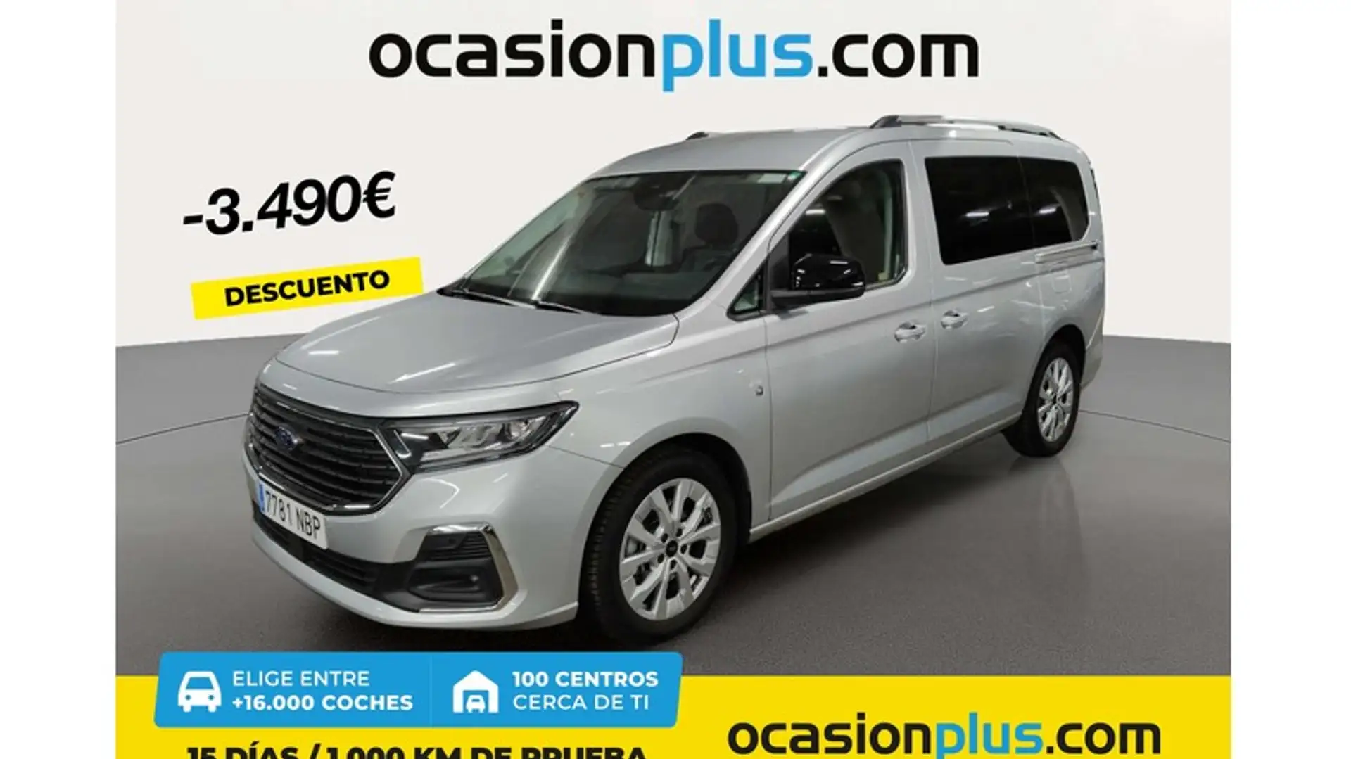 Ford Tourneo Connect Grand 2.0 Ecoblue LWB L2 Titanium 122 Aut. Plateado - 1
