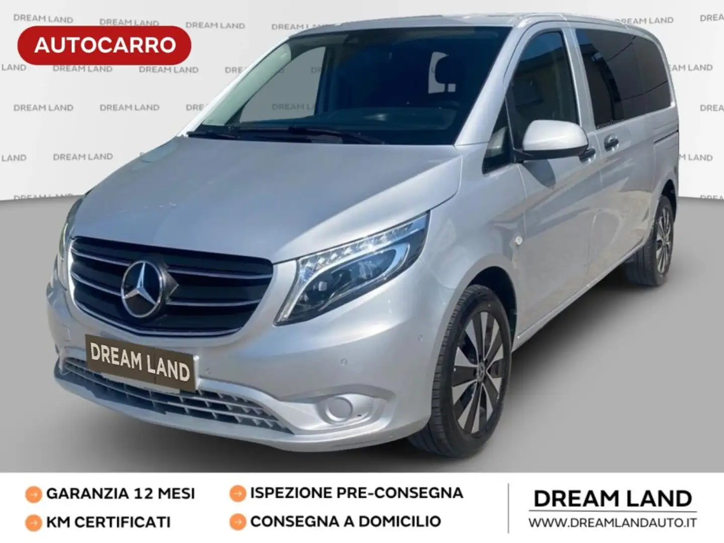 Mercedes-Benz Vito 2.0 116 CDI aut AUTOCARRO+IVA PC Mixto Compact PRO Argento - 1