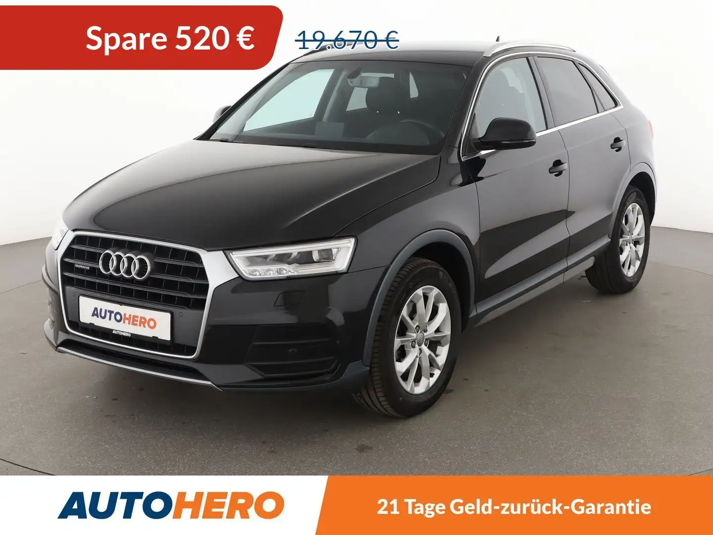 Audi Q3 2.0 TDI quattro Intense*LED*NAVI*TEMPO*PDC*SHZ* Schwarz - 1