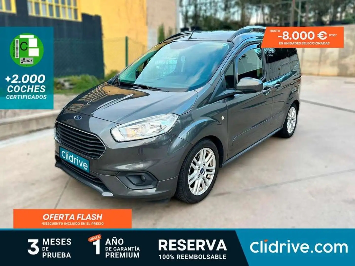Ford Tourneo Connect 1.6TDCi Titanium 95 Gris - 1