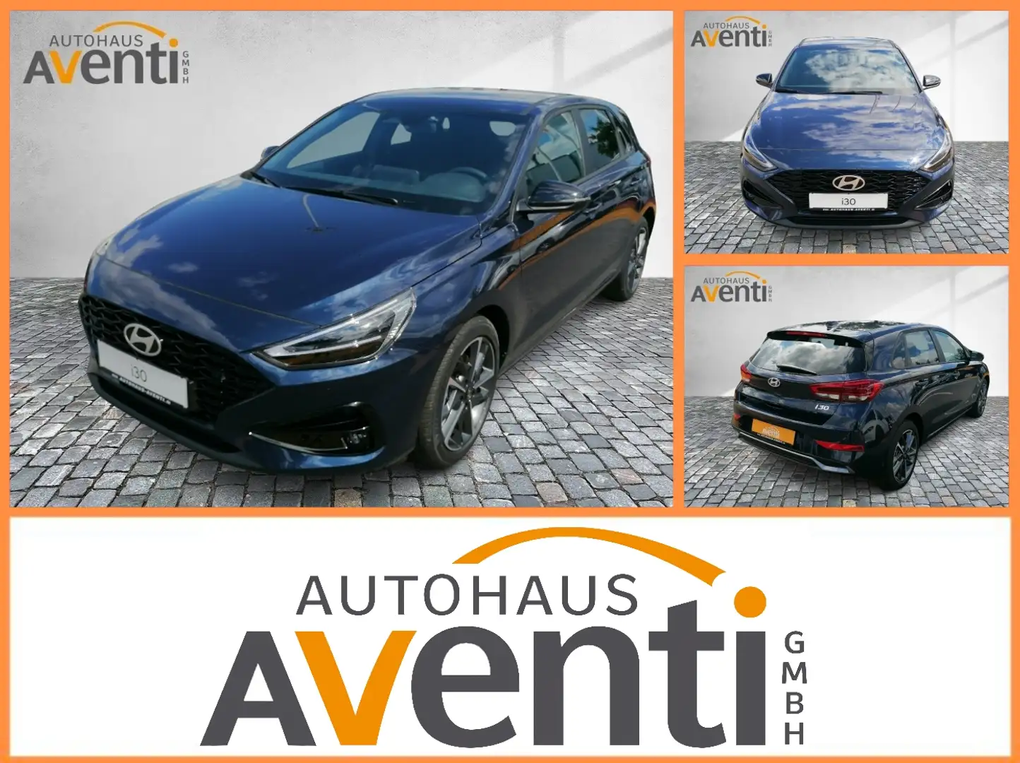 Hyundai i30 Advantage *Navi*RFK*Voll-LED*SHZ*LRH*PDC*DAB Bleu - 1
