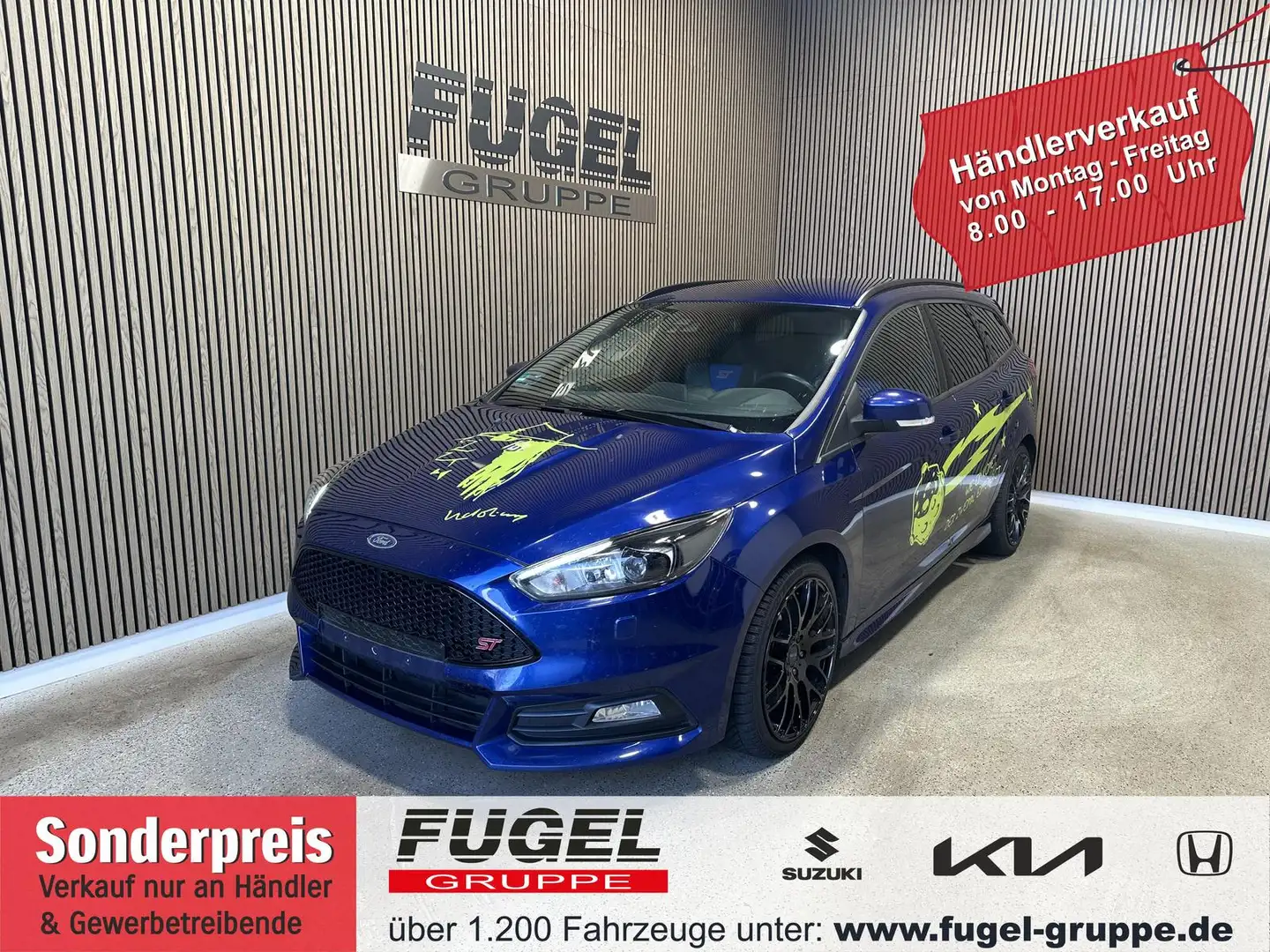 Ford Focus Tunier 2.0 TDCi ST AT|Xenon|Navi|Winter Bleu - 1