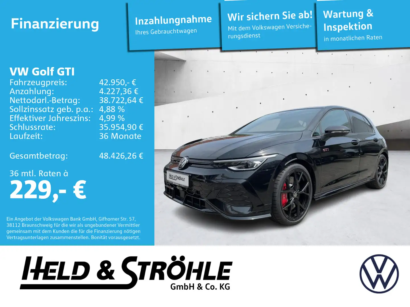 Volkswagen Golf GTI Clubsport Black Style 2.0 TSI 19 PANO Schwarz - 1