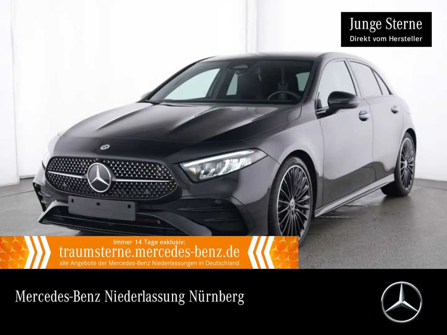 Mercedes-Benz A 250 4M AMG+NIGHT+AHK+LED+KAMERA+TOTW+KEYLESS+8G Schwarz - 1