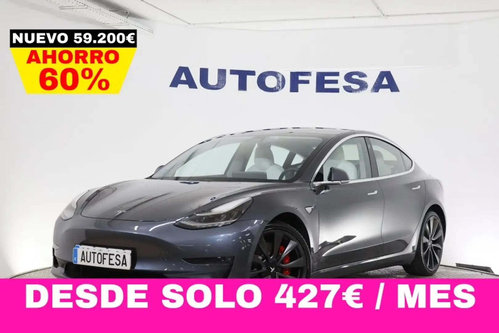 Tesla Model 3 2.0 ELECTRICO GRAN AUTONOMIA AWD 5P # TECHO PANORA - 1