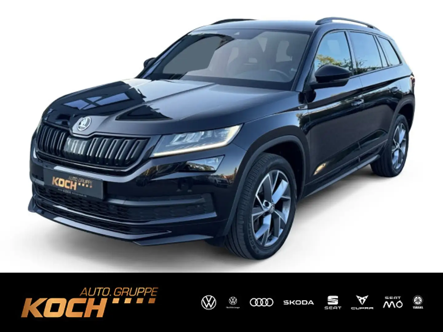 Skoda Kodiaq Sportline 2.0 TDI DSG 4x4 *NAVI*AHK*LED* Zwart - 1