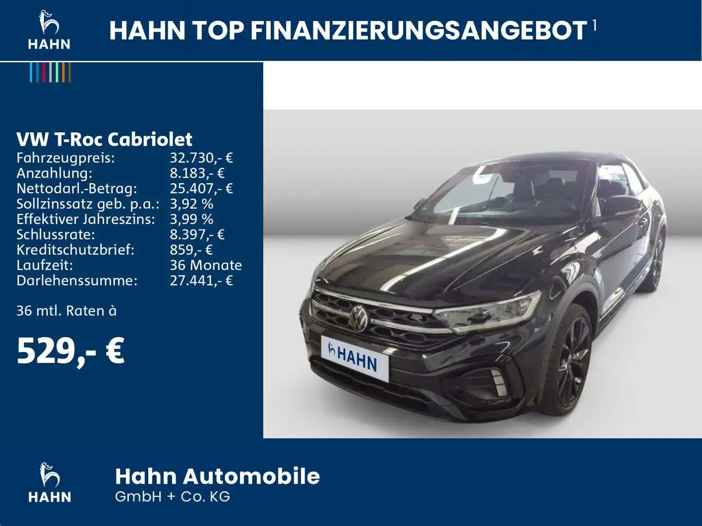 Volkswagen T-Roc 1.5 TSI DSG R-Line DCC AHK Black Schwarz - 2