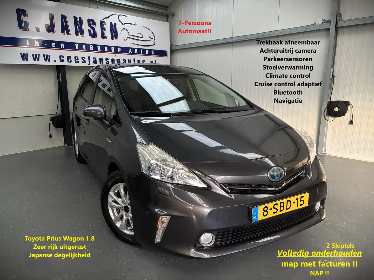 Toyota Prius+ Prius Wagon 1.8 Dynamic Business 7 persoons! Autom Gris - 1