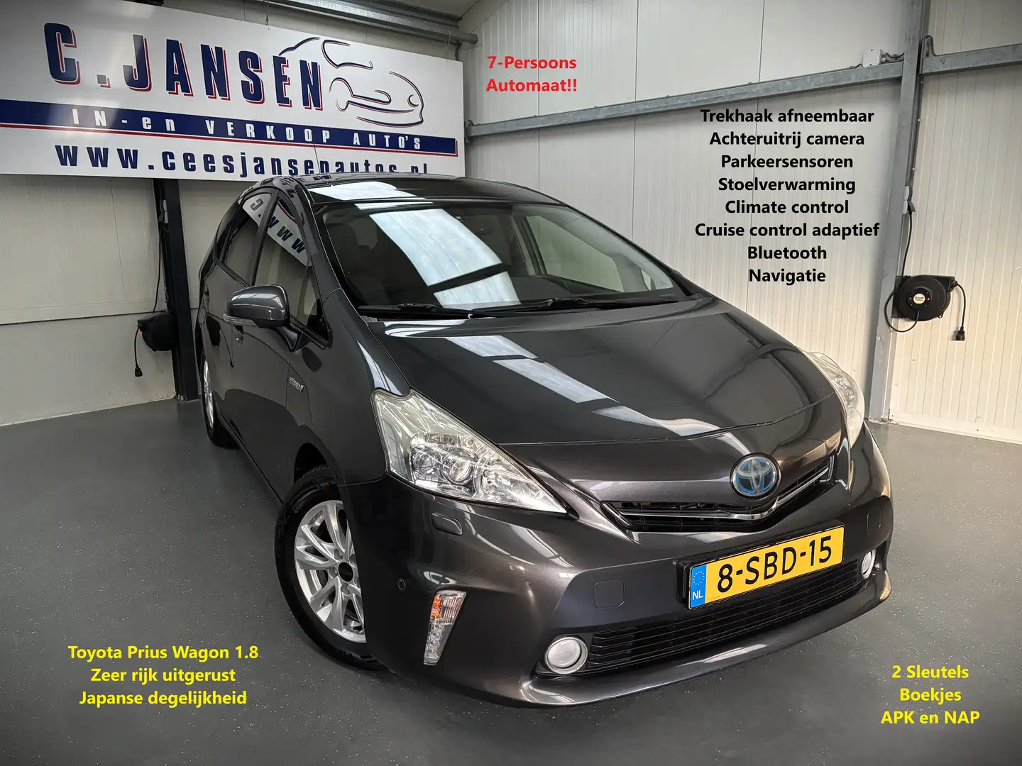 Toyota Prius+ Prius Wagon 1.8 Dynamic Business 7 persoons! Autom Grau - 1