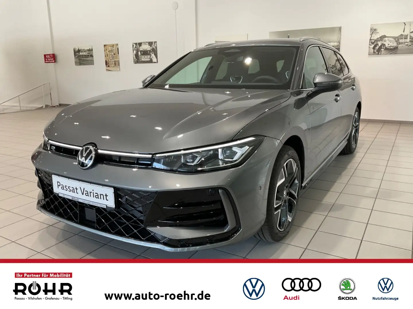 Volkswagen Passat R-Line (AHK.LED.Navi.Klima.Park Assist) 2.0 TDI 4M Grijs - 1