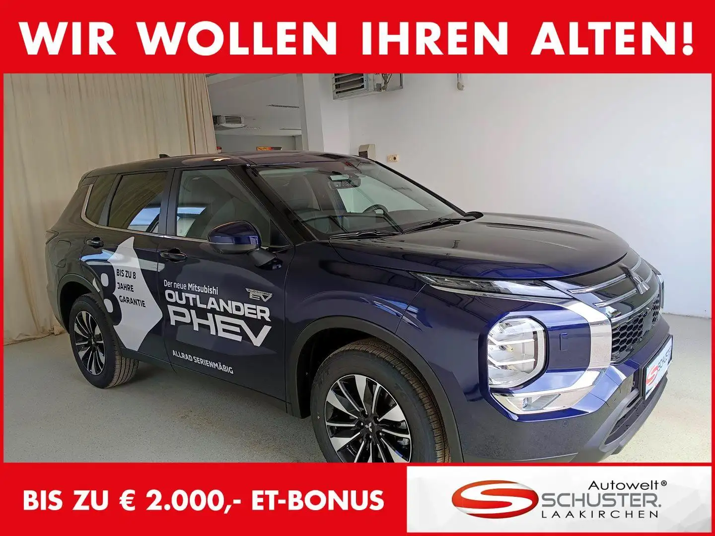 Mitsubishi Outlander PHEV 2,4 4WD Invite 2025 Blau - 1