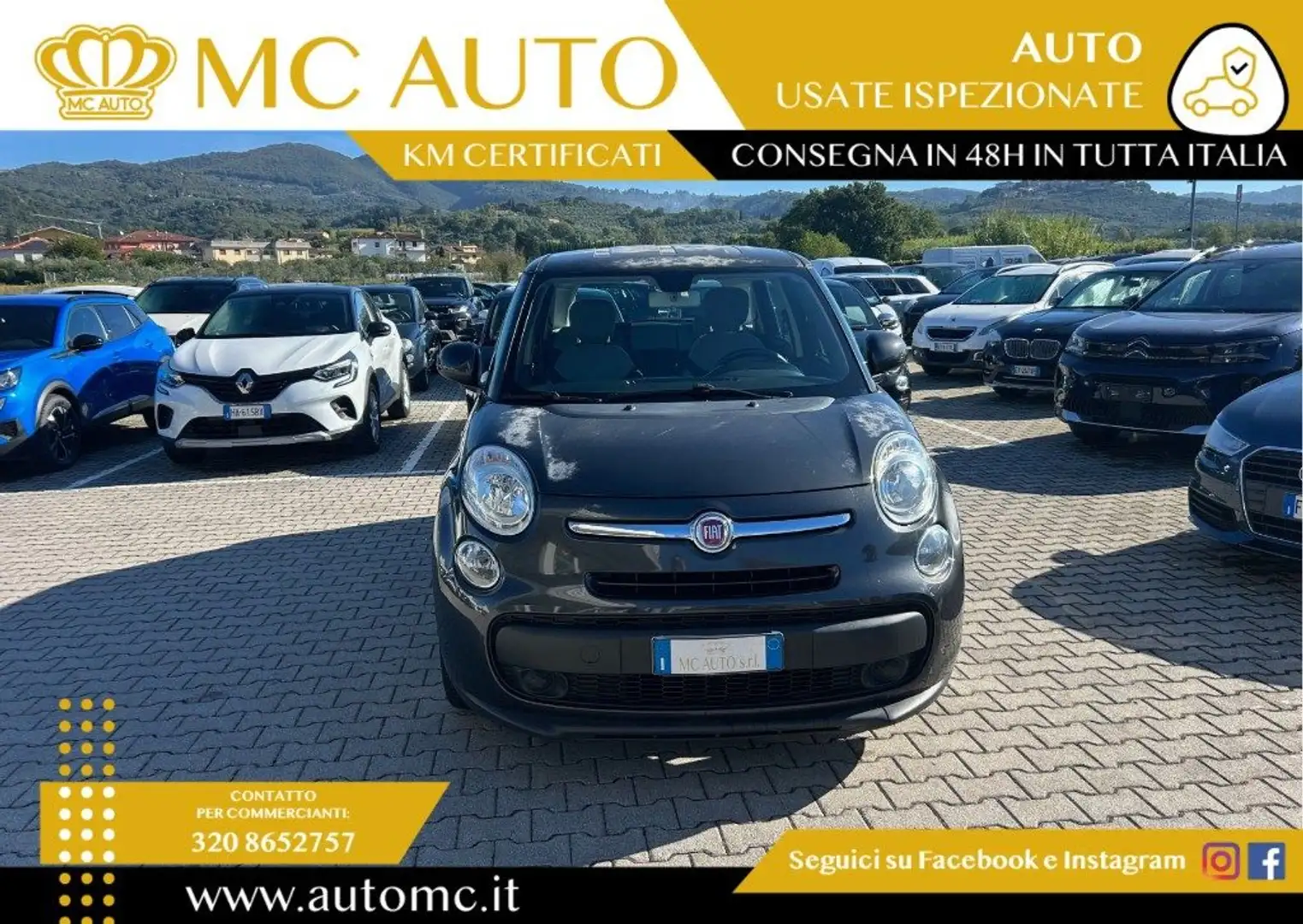 Fiat 500L 1.4 95 CV Pop Star Gris - 2