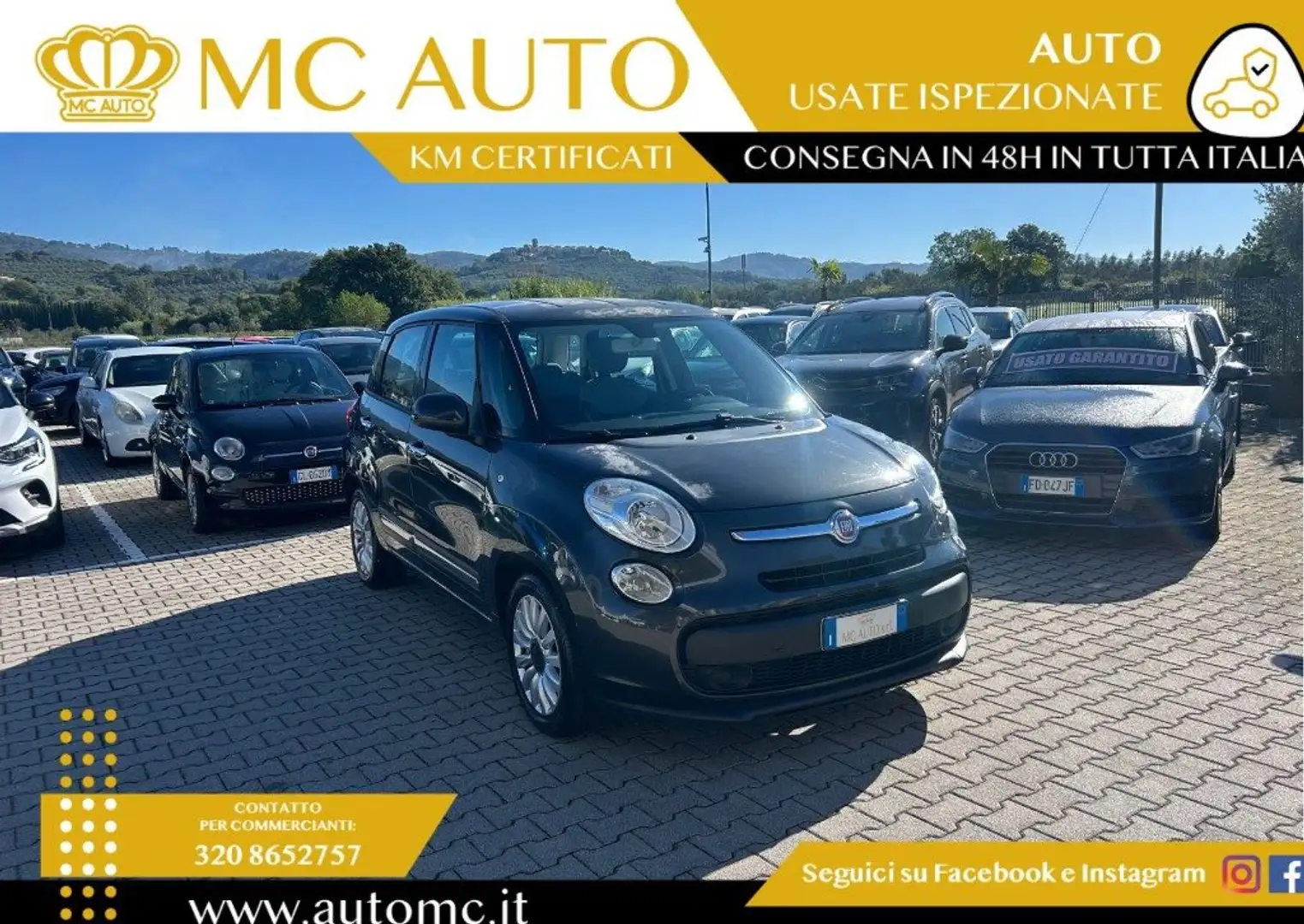 Fiat 500L 1.4 95 CV Pop Star Gris - 1