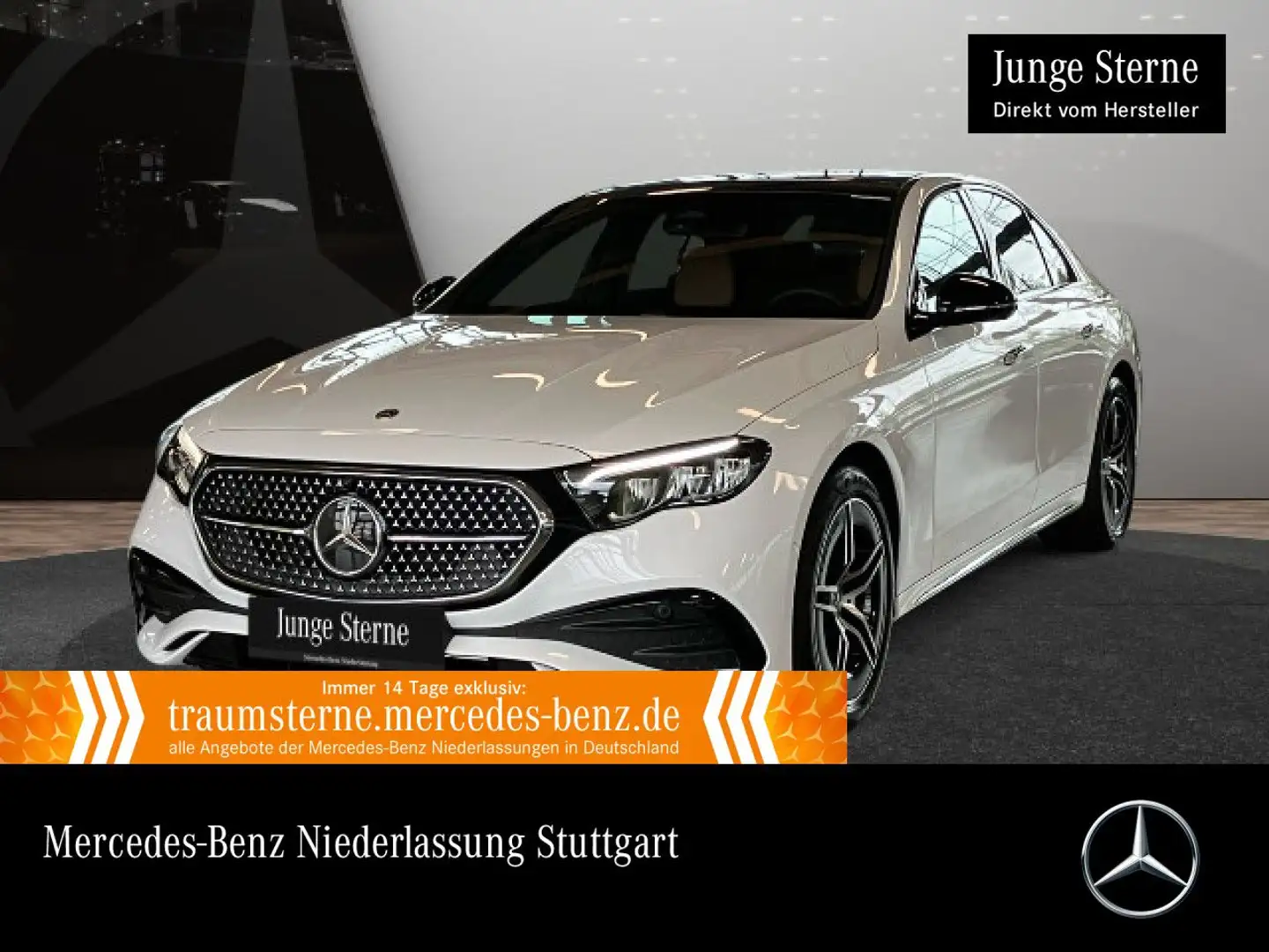 Mercedes-Benz E 300 e Hybrid AMG Pano Distr. LED Night Kamera 9G Weiß - 1