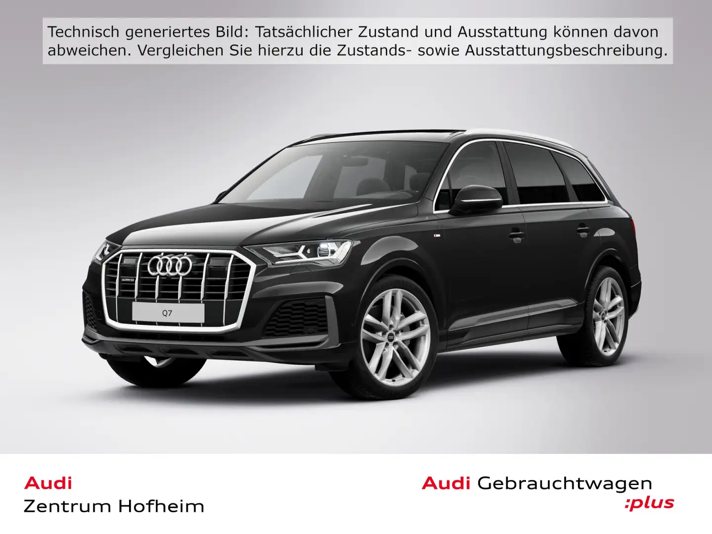 Audi Q7 SUV S line 55 TFSI*B&O*AHK*21Zoll*KAM*TOUR* Schwarz - 1