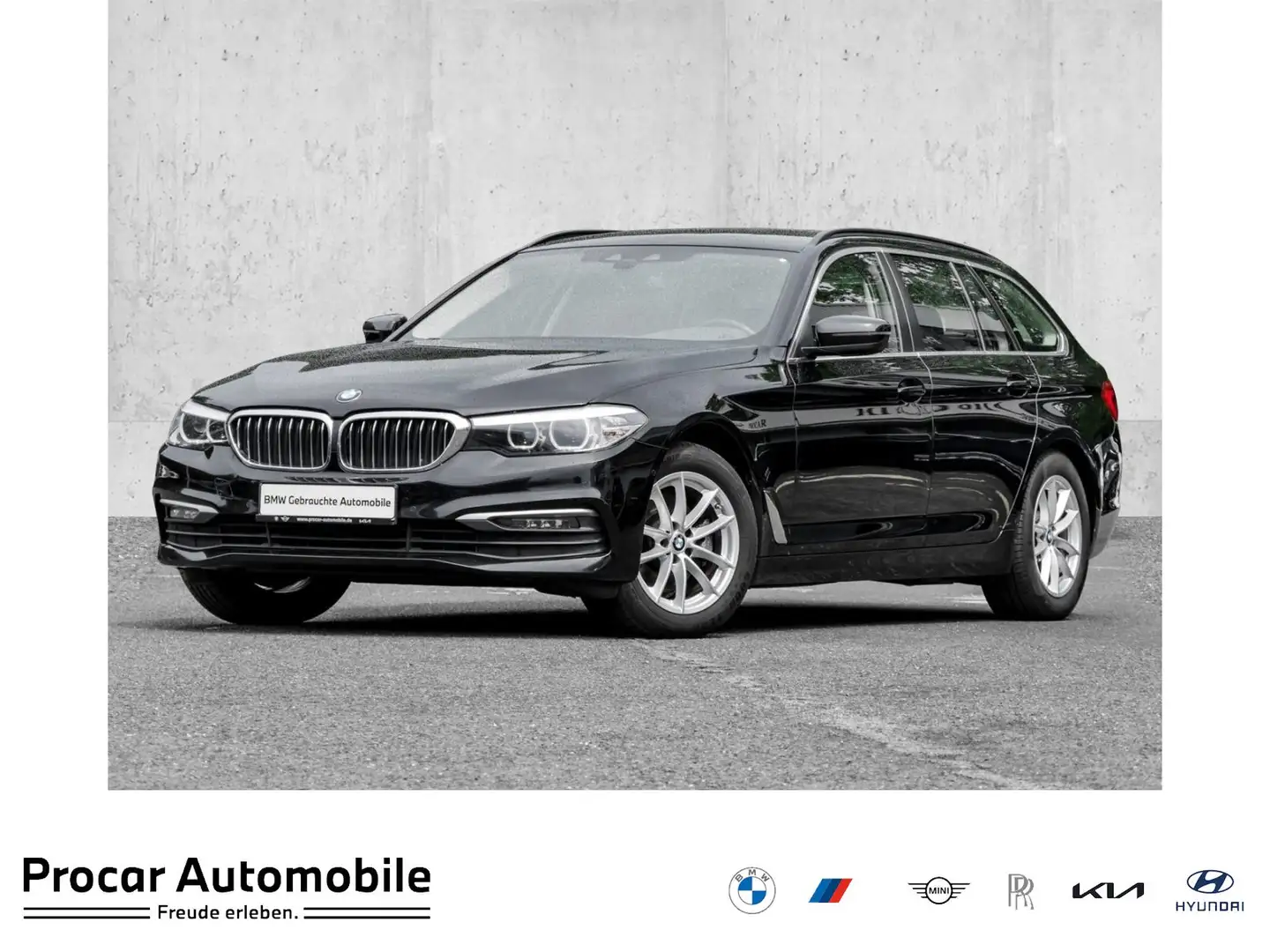 BMW 520 d TOURING+PA+LED+ALARM+AUT+SHZ Zwart - 1