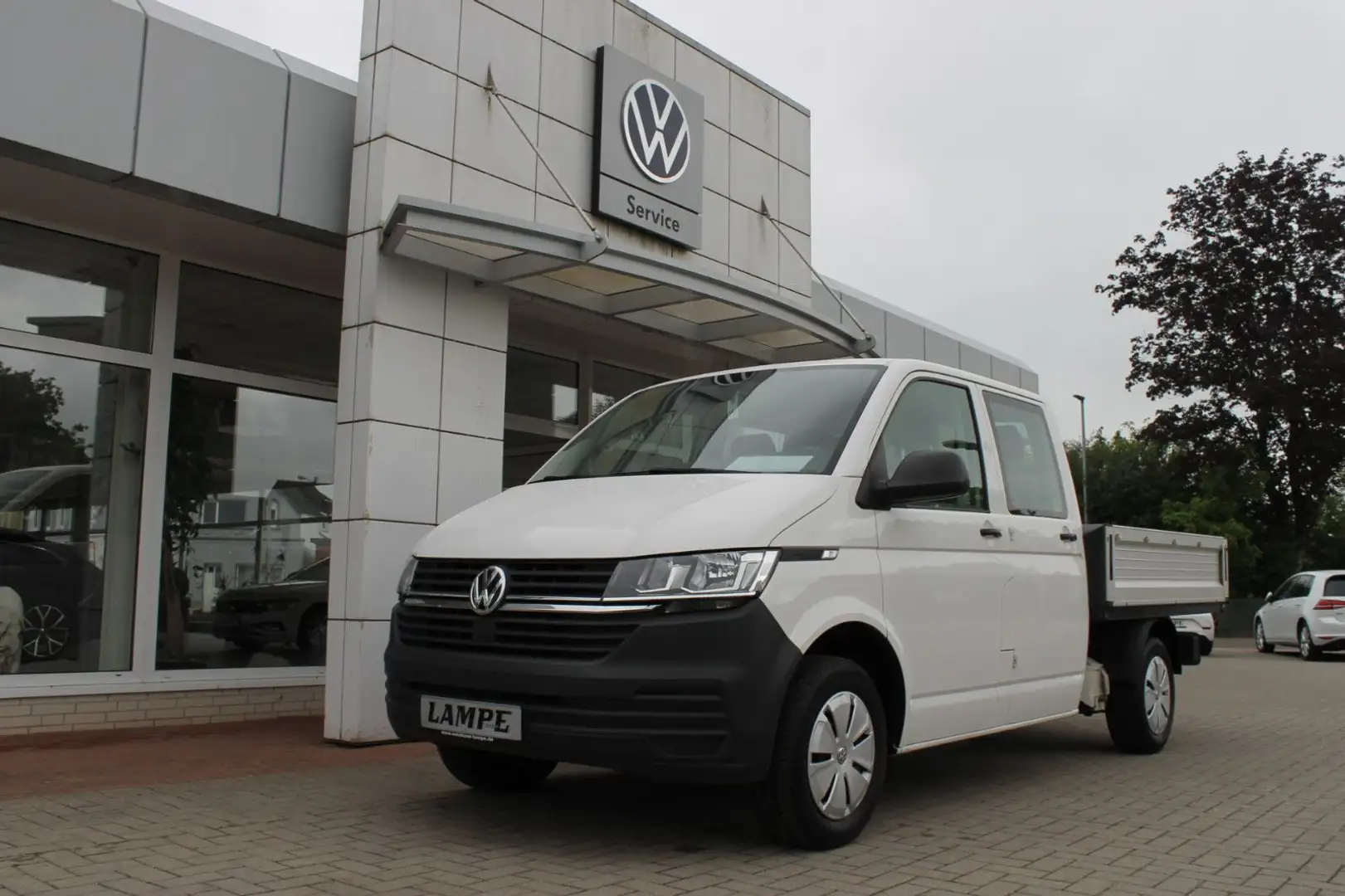 Volkswagen T6 Transporter T6.1 Transporter Pritsche Doppelkabine 2.0 TDI Weiß - 1