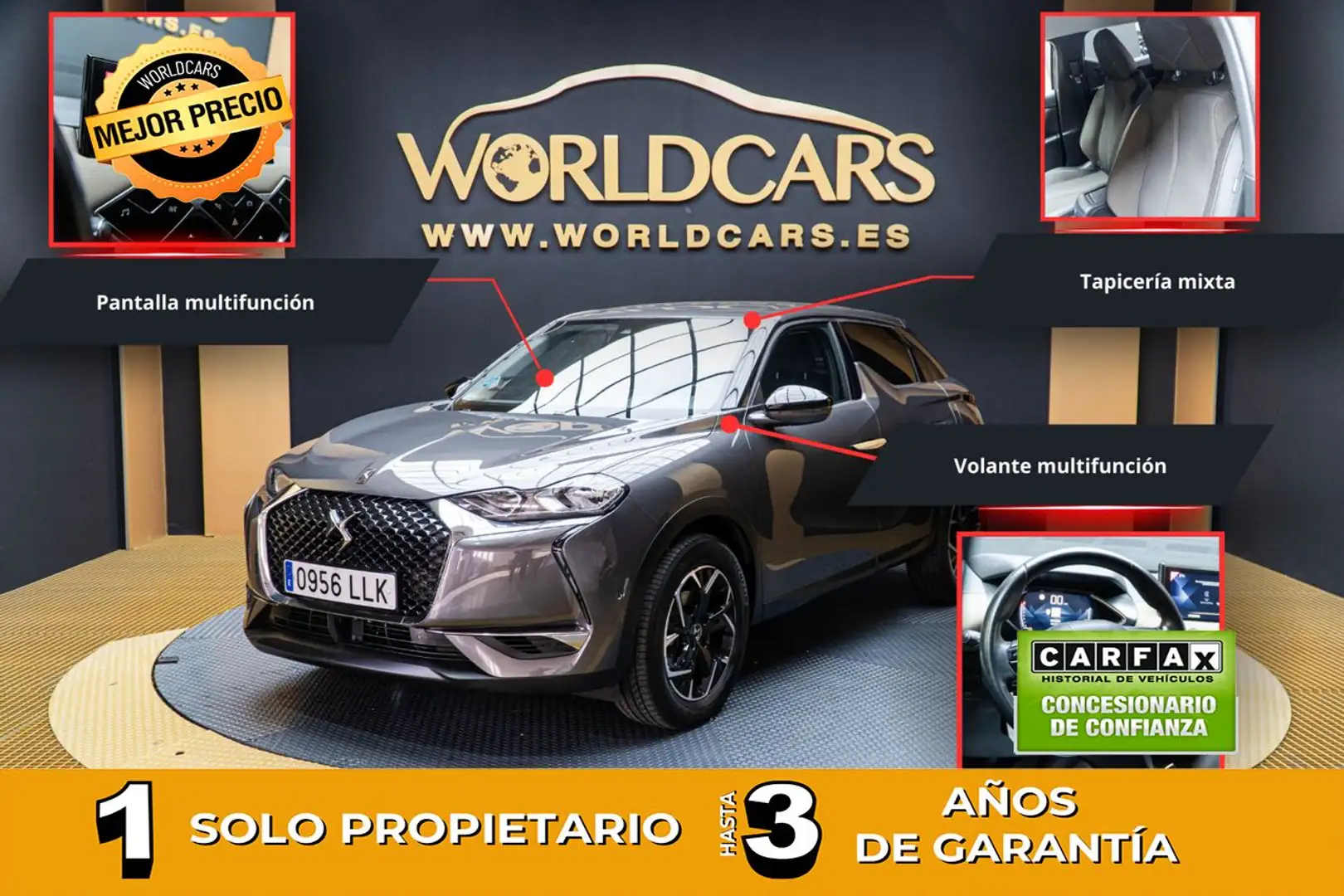 DS Automobiles DS 3 Crossback PureTech 73 kW Manual SO CHIC Grey - 1