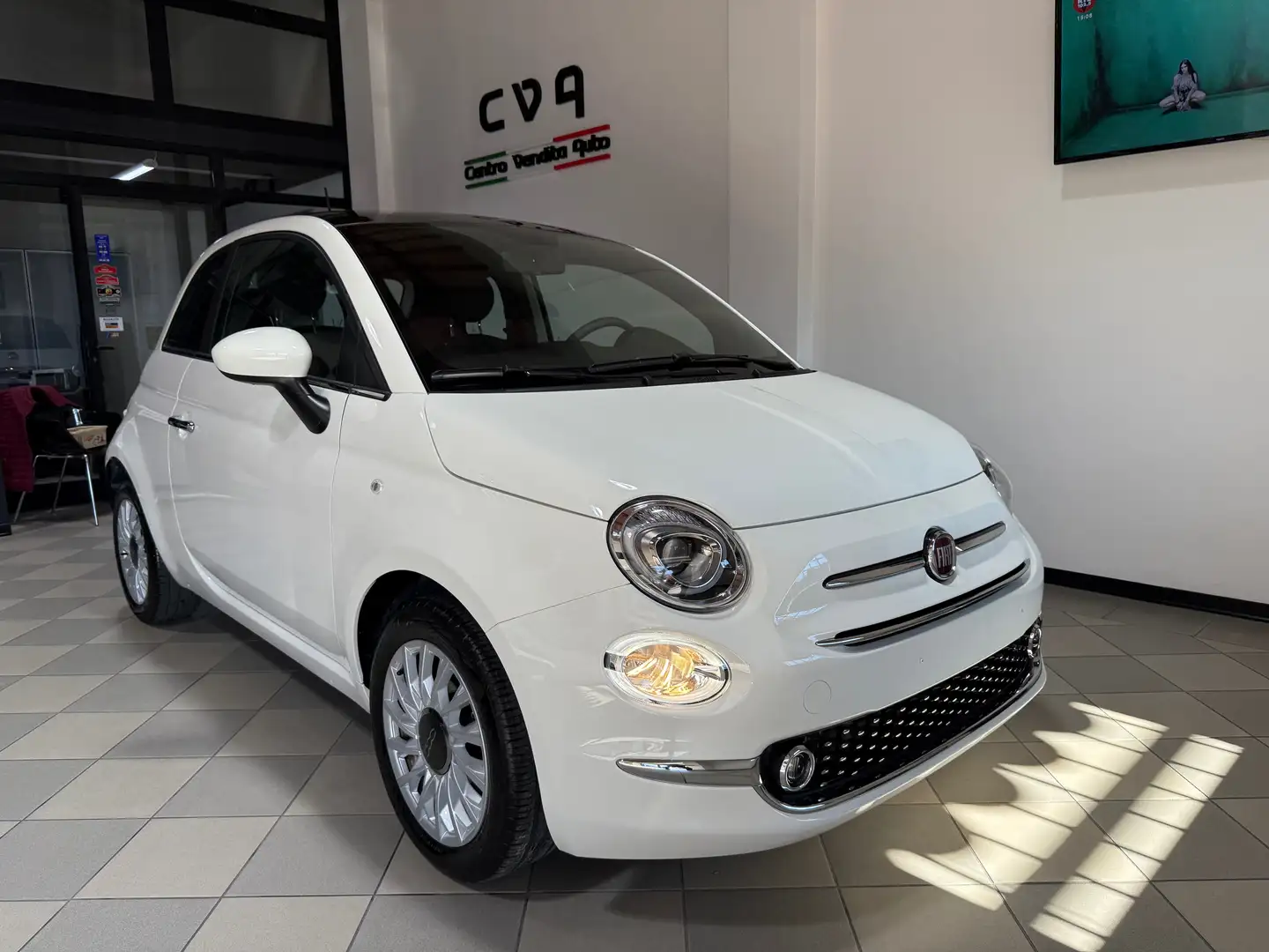 Fiat 500 1.0 70cav Hybrid CarPlay*TFT*ClimaAuto*Parktronic Bianco - 1