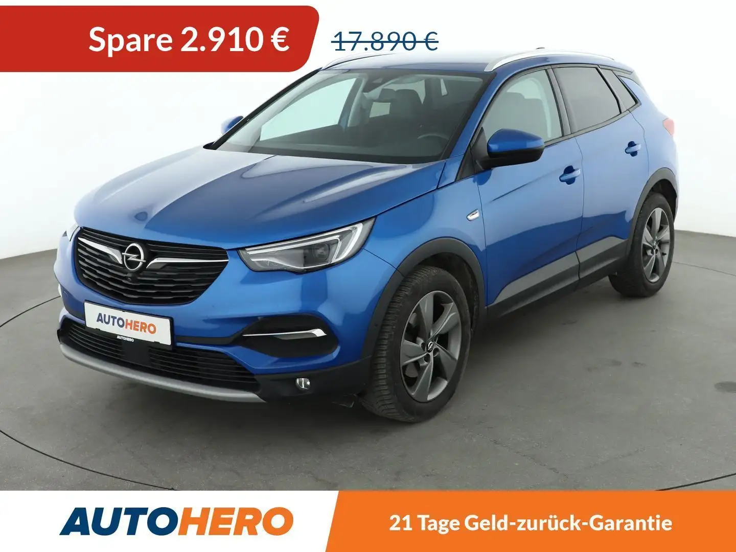 Opel Grandland X 1.5 CDTI Elegance *NAVI*360*PLA*SPUR*TOT* Blau - 1